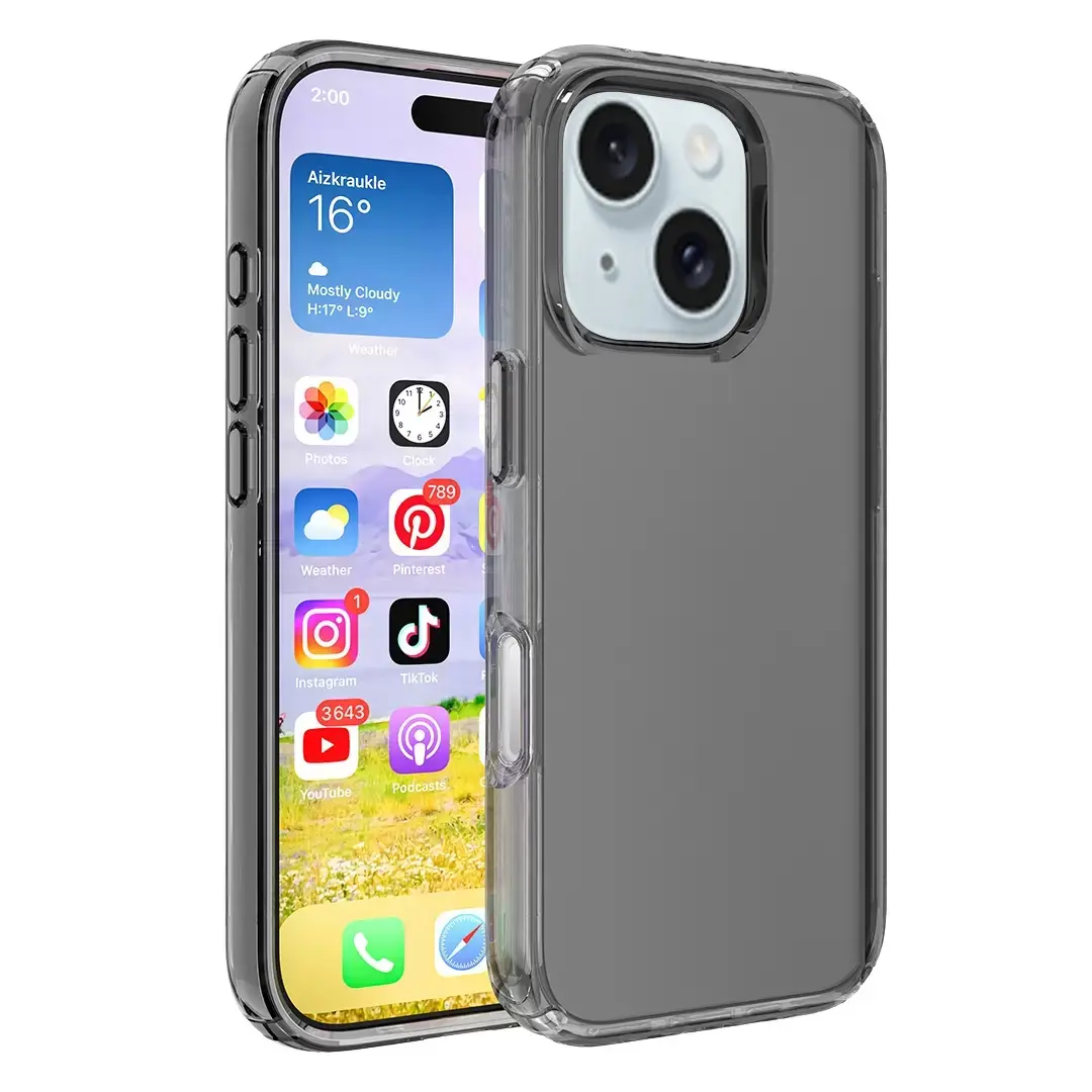 iPhone 15/iPhone 14/iPhone 13 Fleck Case Clear Black